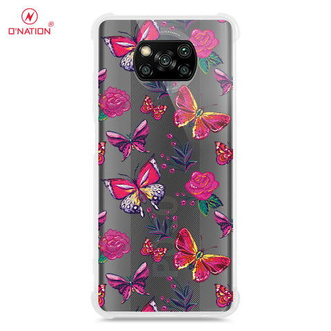 Xiaomi Poco X3 Pro Cover - O'Nation Butterfly Dreams Series - 9 Designs - Clear Phone Case - Soft Silicon Borders
