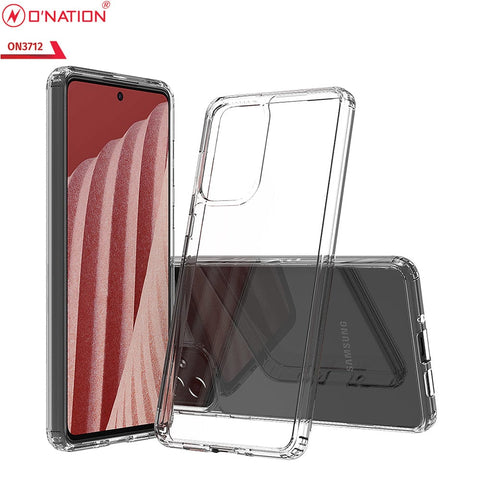 Samsung Galaxy A73 5G Cover  - ONation Crystal Series - Premium Quality Clear Case No Yellowing Back With Smart Shockproof Cushions