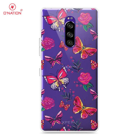 Sony Xperia XZ4 Cover - O'Nation Butterfly Dreams Series - 9 Designs - Clear Phone Case - Soft Silicon Borders