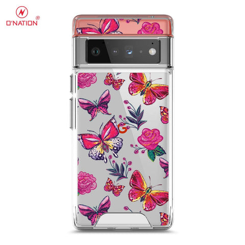 Google Pixel 6 Pro Cover - O'Nation Butterfly Dreams Series - 9 Designs - Clear Phone Case - Soft Silicon Borders