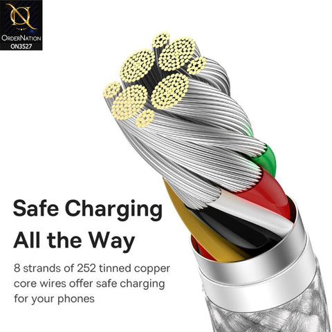 Baseus Dynamic USB to Type C Cable 100W 1M - White