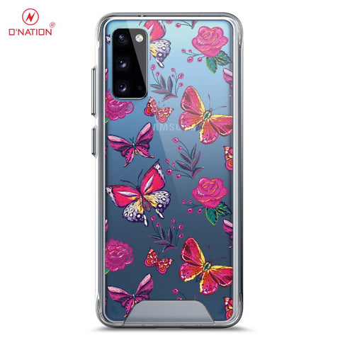Samsung Galaxy S20 Cover - O'Nation Butterfly Dreams Series - 9 Designs - Clear Phone Case - Soft Silicon Bordersx