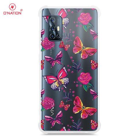 Vivo V17 Cover - O'Nation Butterfly Dreams Series - 9 Designs - Clear Phone Case - Soft Silicon Borders