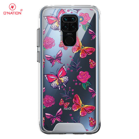 Xiaomi Redmi Note 9 Cover - O'Nation Butterfly Dreams Series - 9 Designs - Clear Phone Case - Soft Silicon Bordersx