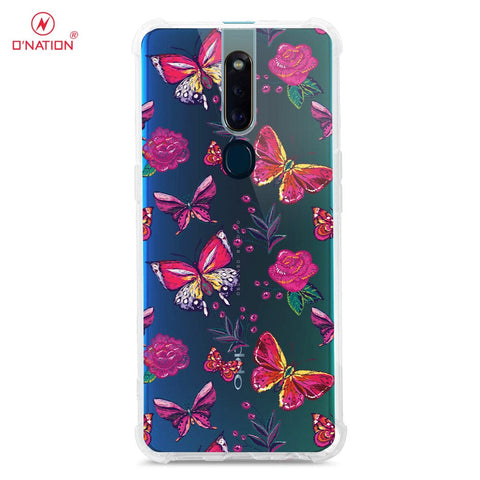 Oppo F11 Pro Cover - O'Nation Butterfly Dreams Series - 9 Designs - Clear Phone Case - Soft Silicon Borders