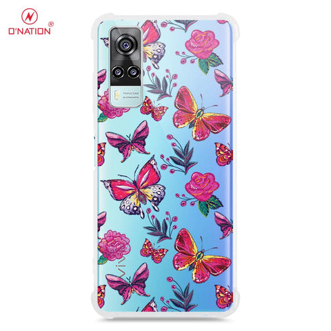 Vivo Y51 (2020 December) Cover - O'Nation Butterfly Dreams Series - 9 Designs - Clear Phone Case - Soft Silicon Borders