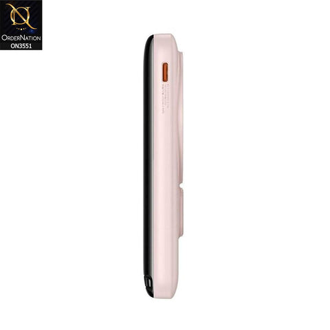Baseus Magnetic Bracket Wireless 10,000mah Power Bank 20W - Pink