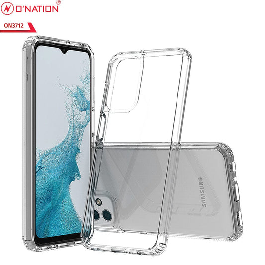 Samsung Galaxy A23 4G Cover  - ONation Crystal Series - Premium Quality Clear Case No Yellowing Back With Smart Shockproof Cushions