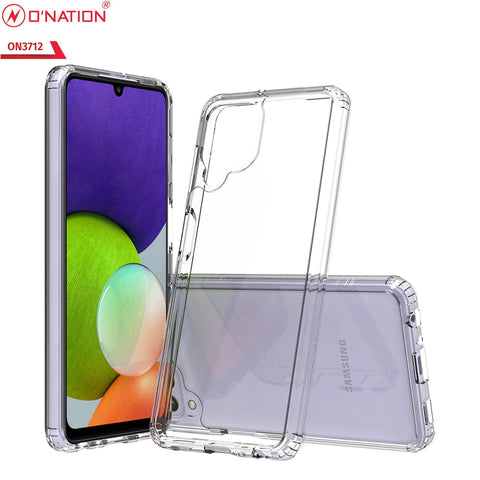 Samsung Galaxy M32 Cover  - ONation Crystal Series - Premium Quality Clear Case No Yellowing Back With Smart Shockproof Cushions