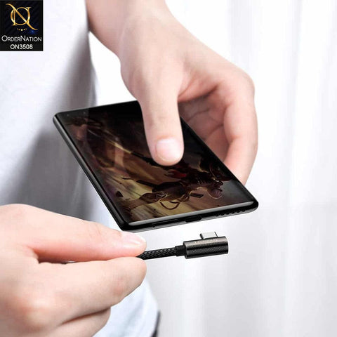 Baseus Legend Elbow TypeC to TypeC 100W 2M Fast Charging Data Cable Black