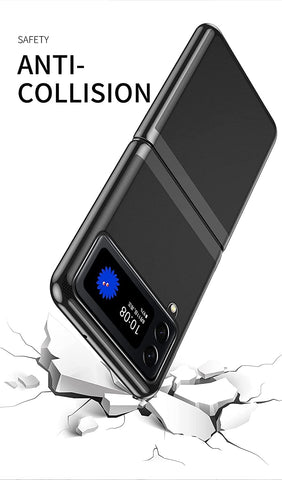 Samsung Galaxy Z Flip 3 5G Cover - Green - GKK Streight Edge Color Plating Transparent Ultra-Thin Hard PC Case