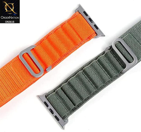 Apple Watch Series 8 (45mm) Cover - Black - Alpine loop strap Nylon watchband bracelet belt