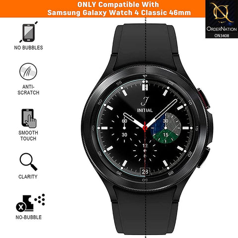 Samsung Galaxy Watch 4 Protector - 46mm (0.3mm) 2.5D Accessorie HD Clear Hydraulic Film Screen Protector