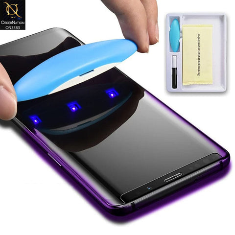 Samsung Galaxy S22 Ultra 5G - UV Liquid Full Glue Tempered Glass Screen Protector