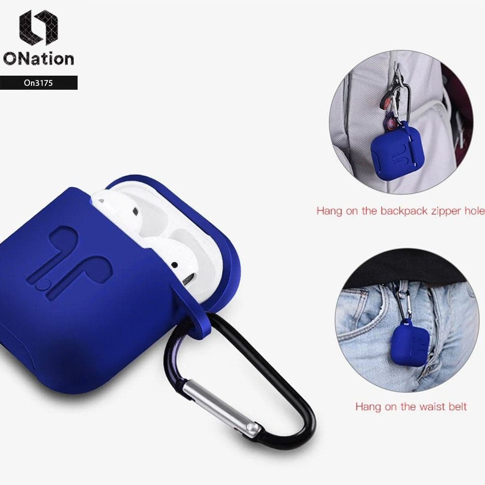 Apple Airpods 1 / 2 Cover - ONation - Simple Series Soft Sillicone Airpods Case