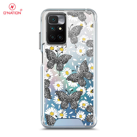 Xiaomi Redmi 10 Cover - O'Nation Butterfly Dreams Series - 9 Designs - Clear Phone Case - Soft Silicon Borders