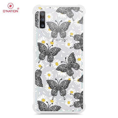 Samsung galaxy A70 Cover - O'Nation Butterfly Dreams Series - 9 Designs - Clear Phone Case - Soft Silicon Borders