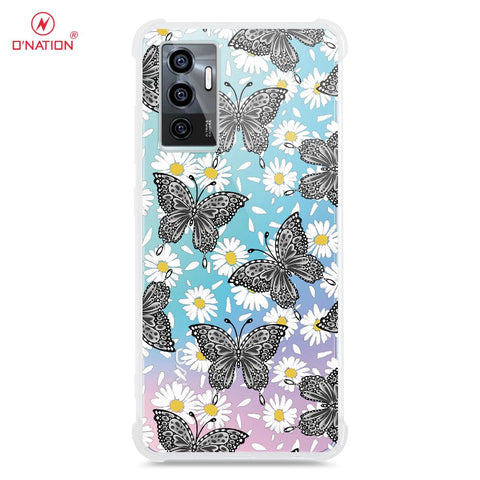 Vivo V23e Cover - O'Nation Butterfly Dreams Series - 9 Designs - Clear Phone Case - Soft Silicon Borders