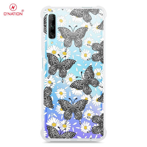 Huawei Y9s Cover - O'Nation Butterfly Dreams Series - 9 Designs - Clear Phone Case - Soft Silicon Borders