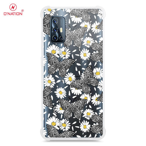 Vivo V17 Cover - O'Nation Butterfly Dreams Series - 9 Designs - Clear Phone Case - Soft Silicon Borders