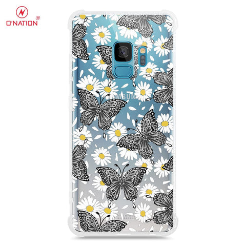 Samsung Galaxy S9 Cover - O'Nation Butterfly Dreams Series - 9 Designs - Clear Phone Case - Soft Silicon Borders