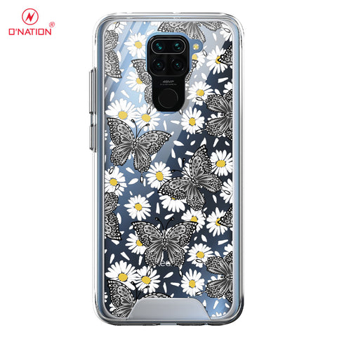 Xiaomi Redmi Note 9 Cover - O'Nation Butterfly Dreams Series - 9 Designs - Clear Phone Case - Soft Silicon Bordersx
