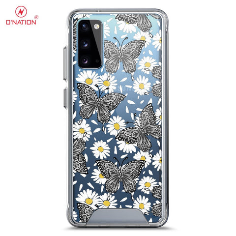 Samsung Galaxy S20 Cover - O'Nation Butterfly Dreams Series - 9 Designs - Clear Phone Case - Soft Silicon Bordersx