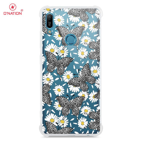 Huawei Y6 2019 / Y6 Prime 2019 Cover - O'Nation Butterfly Dreams Series - 9 Designs - Clear Phone Case - Soft Silicon Borders