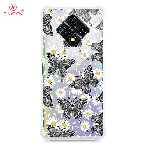 Infinix Zero 8i Cover - O'Nation Butterfly Dreams Series - 9 Designs - Clear Phone Case - Soft Silicon Borders