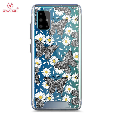 Samsung Galaxy A51 Cover - O'Nation Butterfly Dreams Series - 9 Designs - Clear Phone Case - Soft Silicon Borders