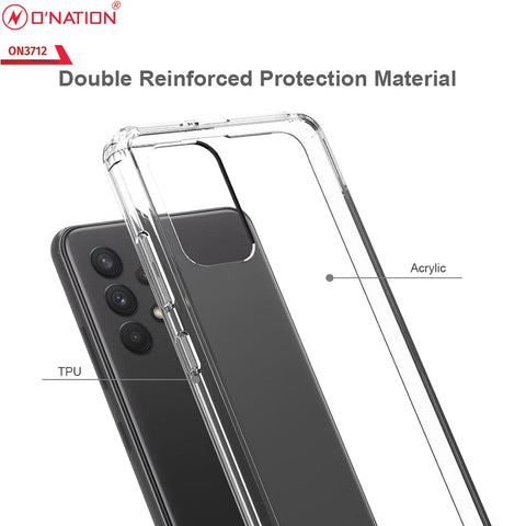 Samsung Galaxy A32 Cover  - ONation Crystal Series - Premium Quality Clear Case No Yellowing Back With Smart Shockproof Cushions