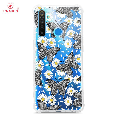 Realme 5s Cover - O'Nation Butterfly Dreams Series - 9 Designs - Clear Phone Case - Soft Silicon Borders