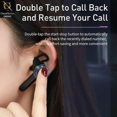 Baseus A05 Single Ear Wireless Earphone - Black