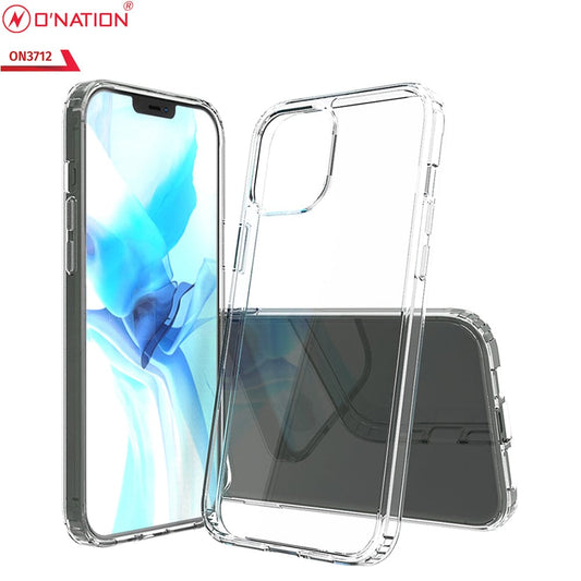iPhone 12 Pro Max Cover  - ONation Crystal Series - Premium Quality Clear Case No Yellowing Back With Smart Shockproof Cushions