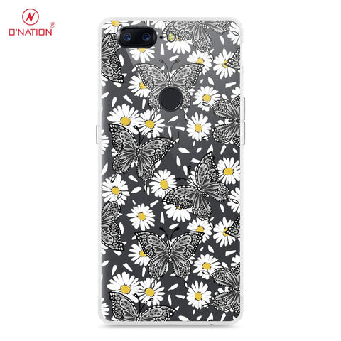 OnePlus 5T Cover - O'Nation Butterfly Dreams Series - 9 Designs - Clear Phone Case - Soft Silicon Borders