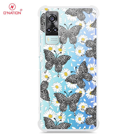 Vivo Y51 (2020 December) Cover - O'Nation Butterfly Dreams Series - 9 Designs - Clear Phone Case - Soft Silicon Borders