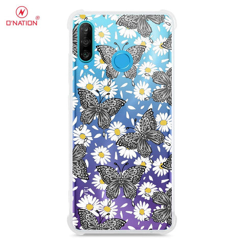 Huawei P30 Lite Cover - O'Nation Butterfly Dreams Series - 9 Designs - Clear Phone Case - Soft Silicon Borders