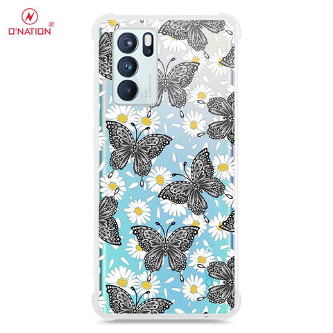 Oppo Reno 6 Pro 5G Cover - O'Nation Butterfly Dreams Series - 9 Designs - Clear Phone Case - Soft Silicon Borders