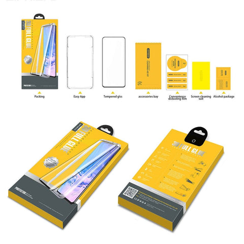 Samsung Galaxy S21 Ultra 5G Screen Protector - Black - Branded Premium 3D Full Glue Tempered Glass Protector With Easy Installation Tray Kit