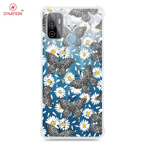 Oppo A53 Cover - O'Nation Butterfly Dreams Series - 9 Designs - Clear Phone Case - Soft Silicon Borders
