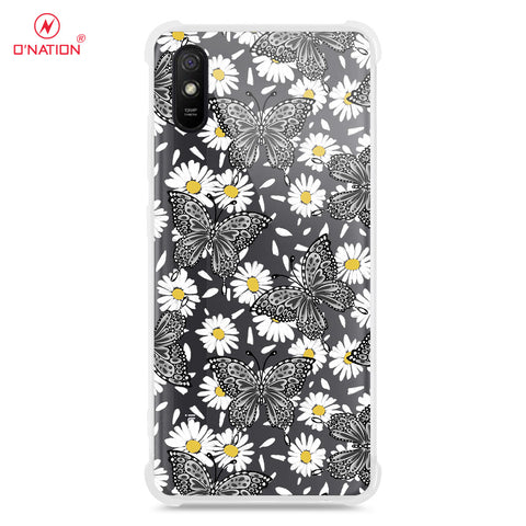 Xiaomi Redmi 9A Cover - O'Nation Butterfly Dreams Series - 9 Designs - Clear Phone Case - Soft Silicon Borders