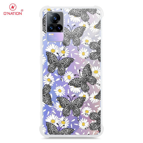 Vivo V21E Cover - O'Nation Butterfly Dreams Series - 9 Designs - Clear Phone Case - Soft Silicon Borders