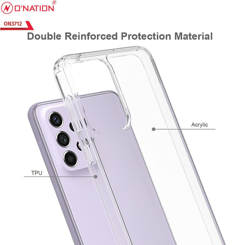 Samsung Galaxy A33 5G Cover  - ONation Crystal Series - Premium Quality Clear Case No Yellowing Back With Smart Shockproof Cushions