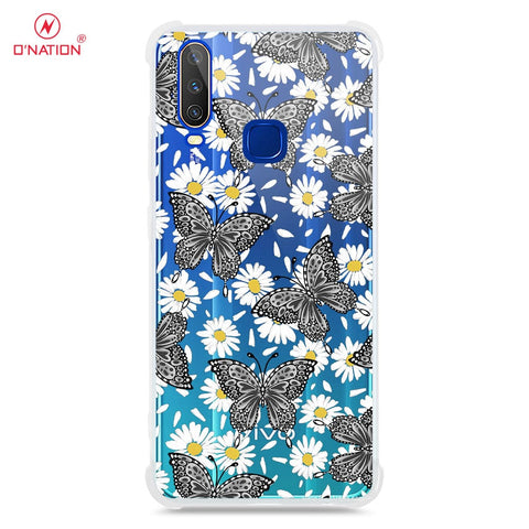 Vivo Y12 Cover - O'Nation Butterfly Dreams Series - 9 Designs - Clear Phone Case - Soft Silicon Borders