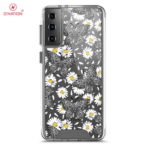 Samsung Galaxy S21 5G Cover - O'Nation Butterfly Dreams Series - 9 Designs - Clear Phone Case - Soft Silicon Borders