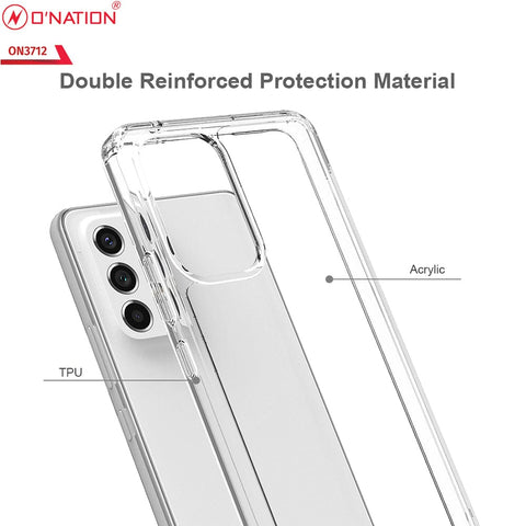 Samsung Galaxy A53 5G Cover  - ONation Crystal Series - Premium Quality Clear Case No Yellowing Back With Smart Shockproof Cushions