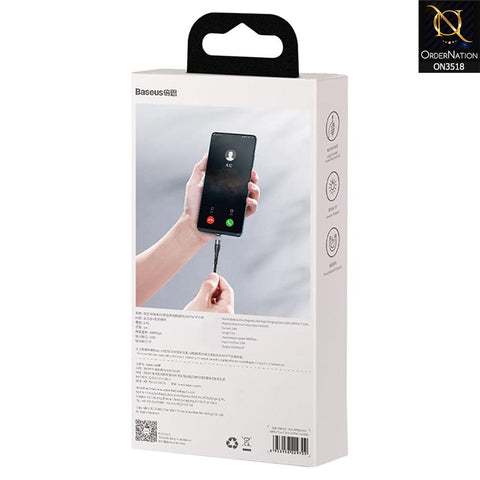 Baseus Zinc Magnetic iPhone Safe Fast Charging Data Cable 2.4A 1m - Black