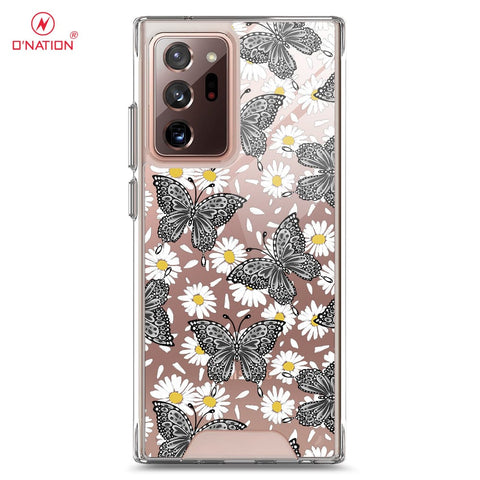 Samsung Galaxy Note 20 Ultra Cover - O'Nation Butterfly Dreams Series - 9 Designs - Clear Phone Case - Soft Silicon Bordersx U7