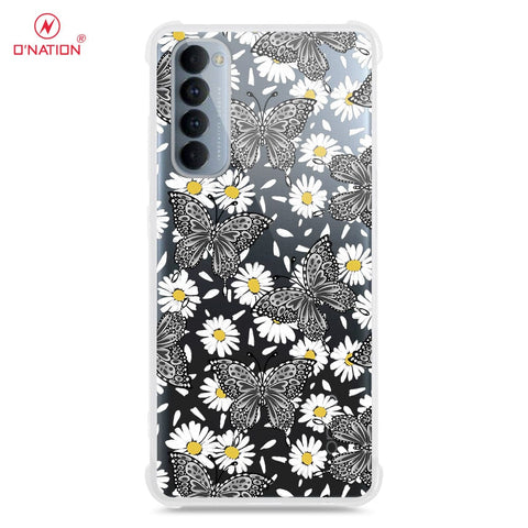 Oppo Reno 4 Pro Cover - O'Nation Butterfly Dreams Series - 9 Designs - Clear Phone Case - Soft Silicon Borders U7