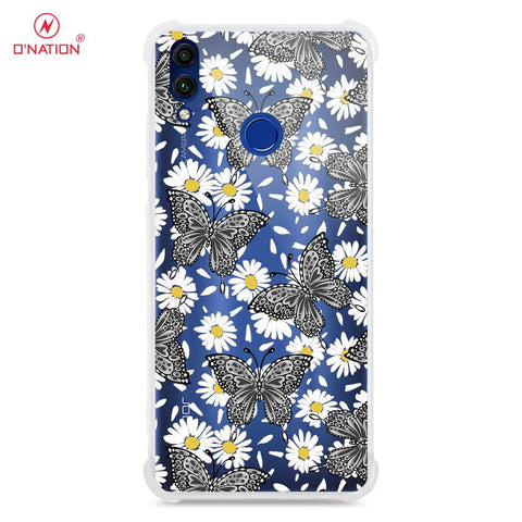 Huawei Honor 8c  Cover - O'Nation Butterfly Dreams Series - 9 Designs - Clear Phone Case - Soft Silicon Borders